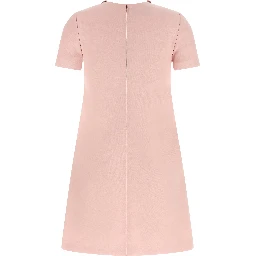Multicolor Virgin Wool Short Dress