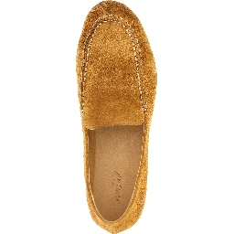 Brown Calfskin Slip-On Loafers