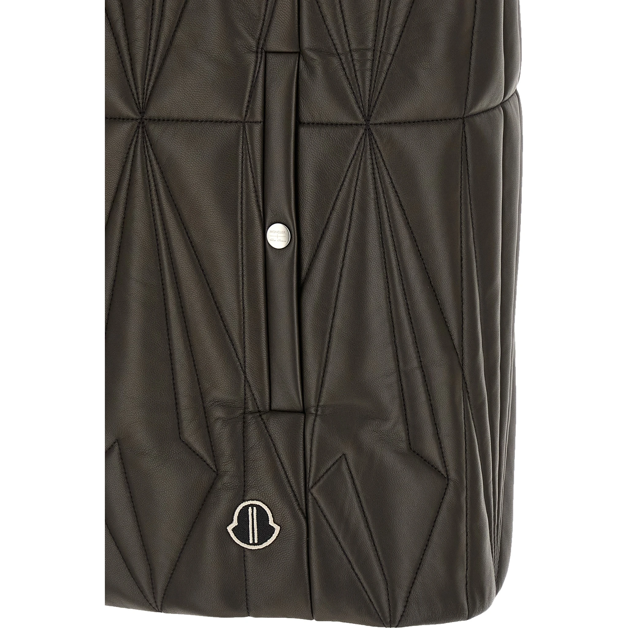 Brown Lamb Leather Sleeveless Jacket