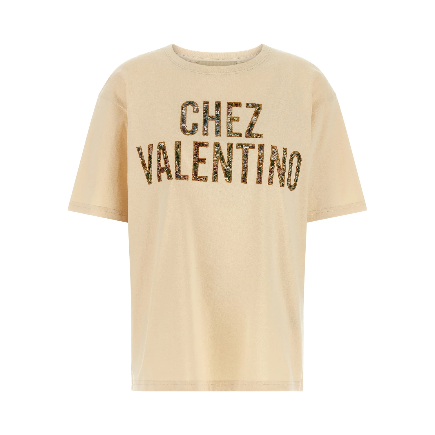 Beige Cotton T-Shirt
