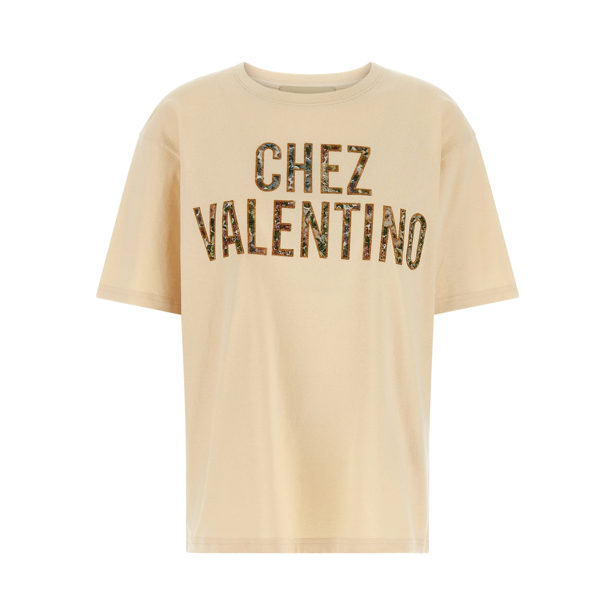 Beige Cotton T-Shirt