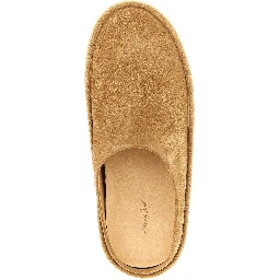 Beige Calfskin Mules