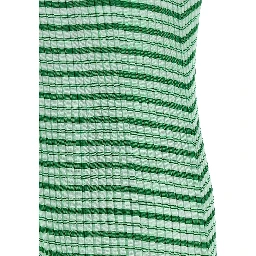Bicolor Polyester Long Dress