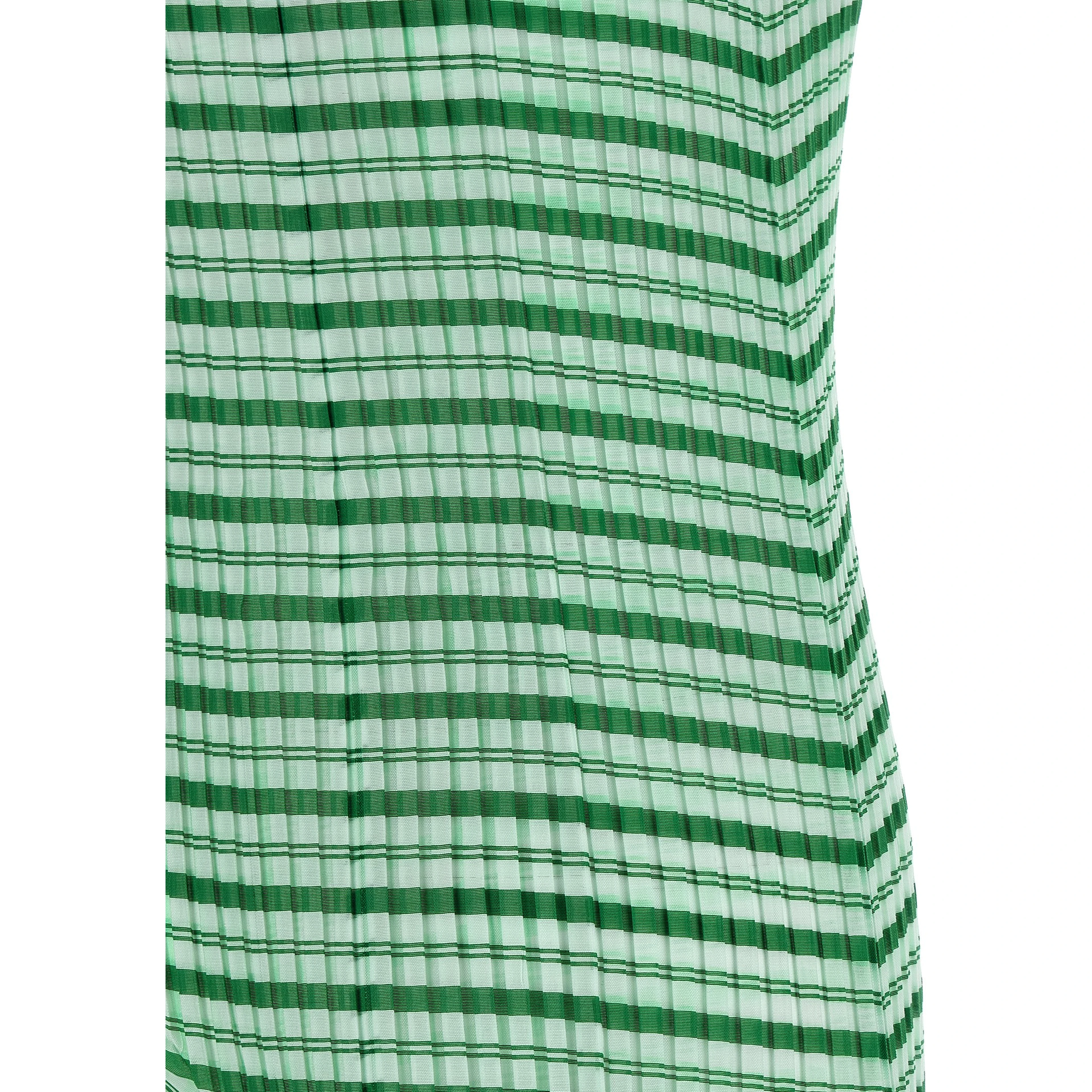Bicolor Polyester Long Dress