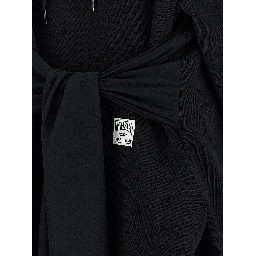 Black Cotton Short Dress
