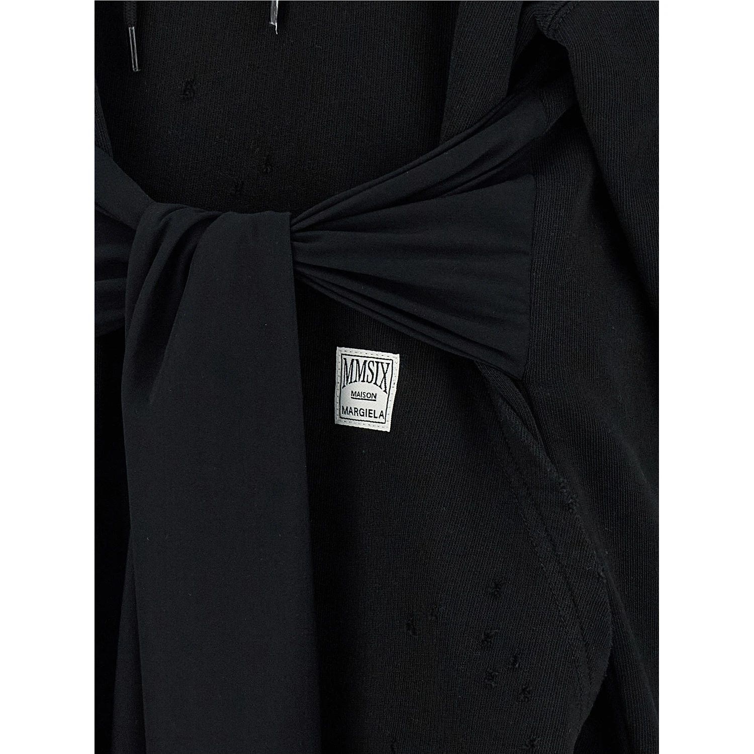 Black Cotton Short Dress