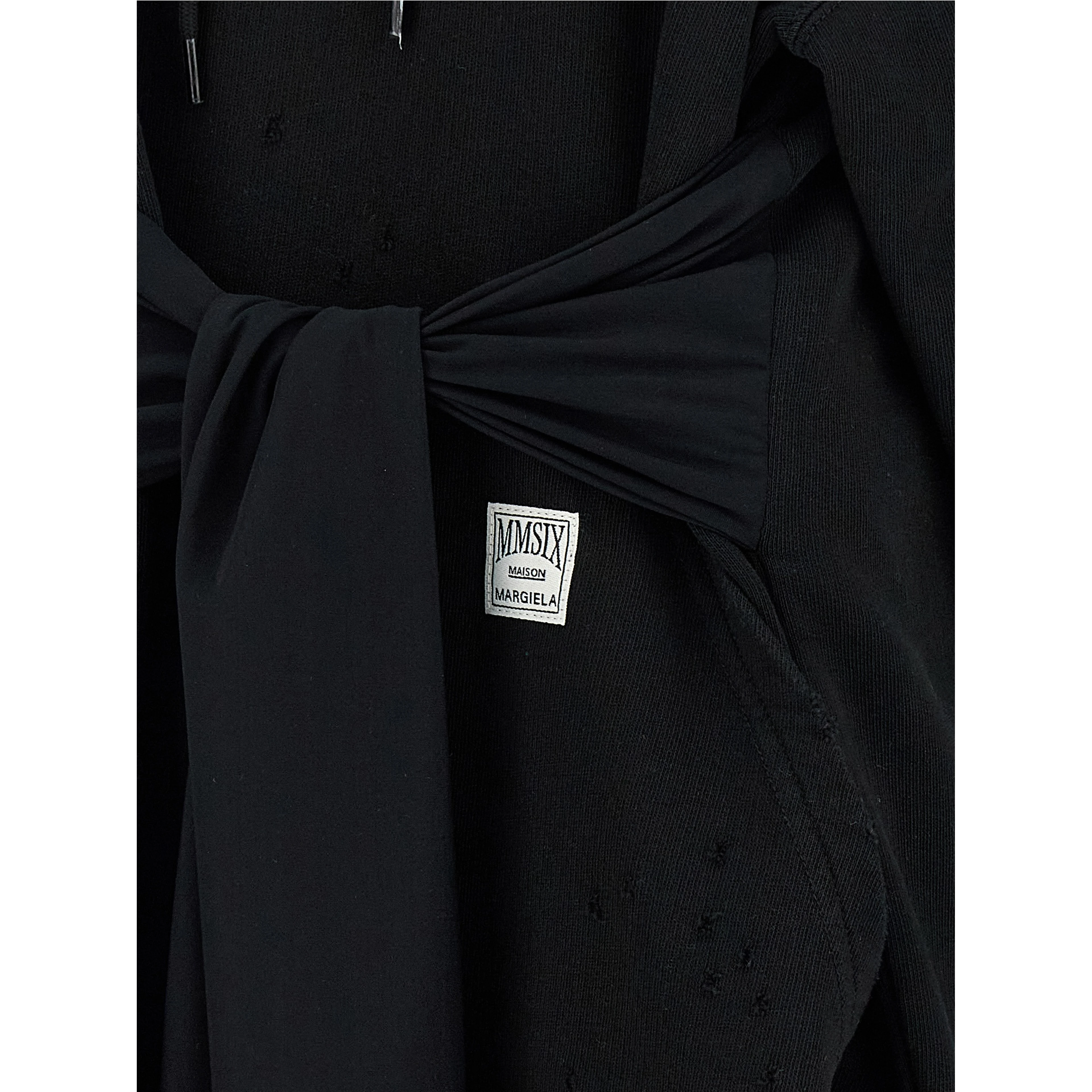 Black Cotton Short Dress