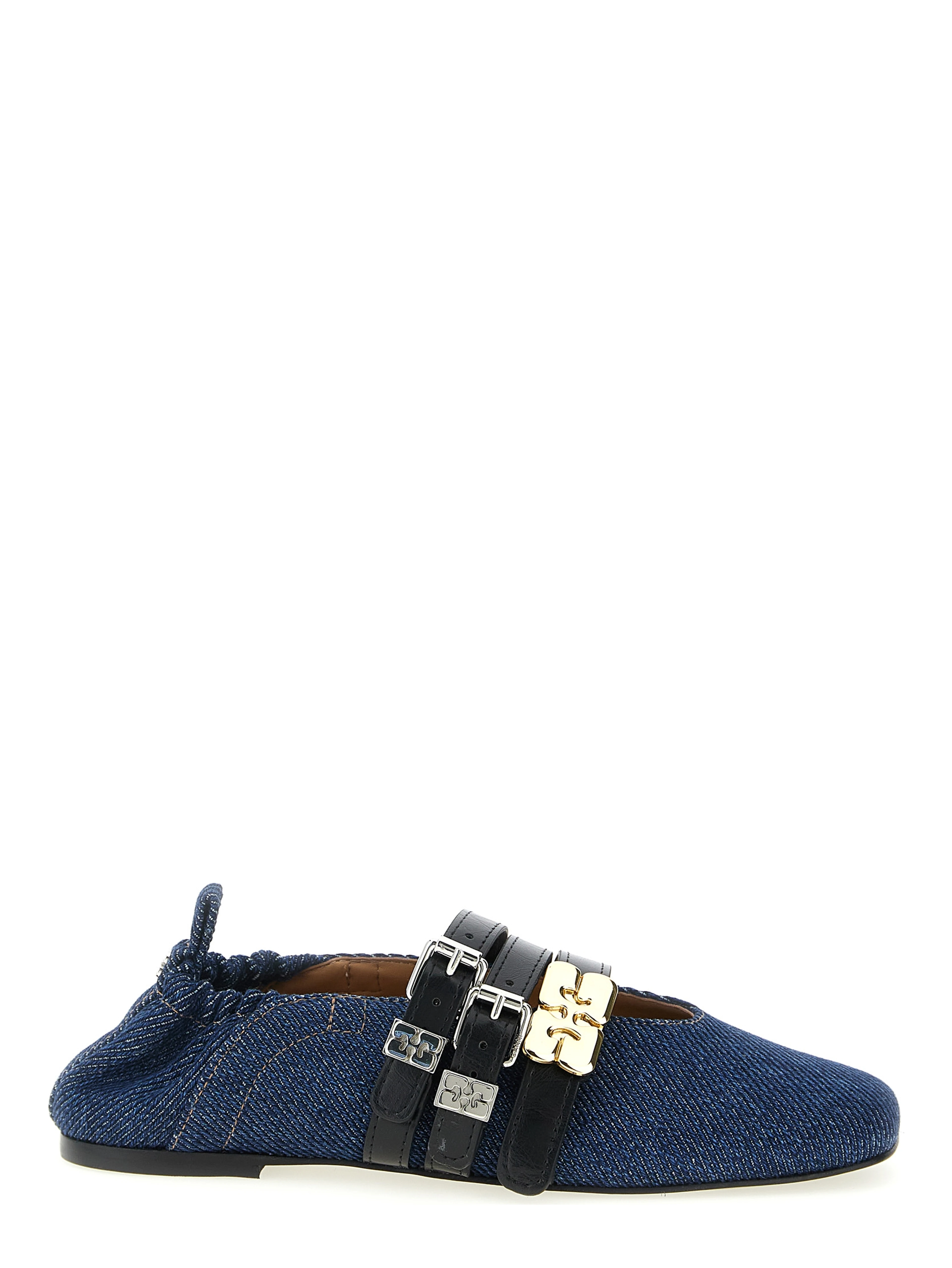 Blue Organic Cotton Ballet Flats