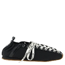 Black Polyamide Ballet Flats