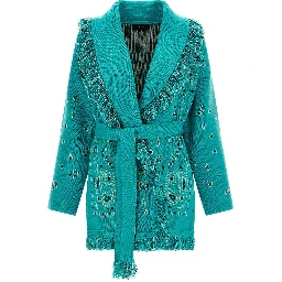 Blue Cashmere Cardigan