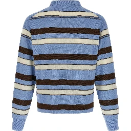 Blue Cotton Polo Shirt