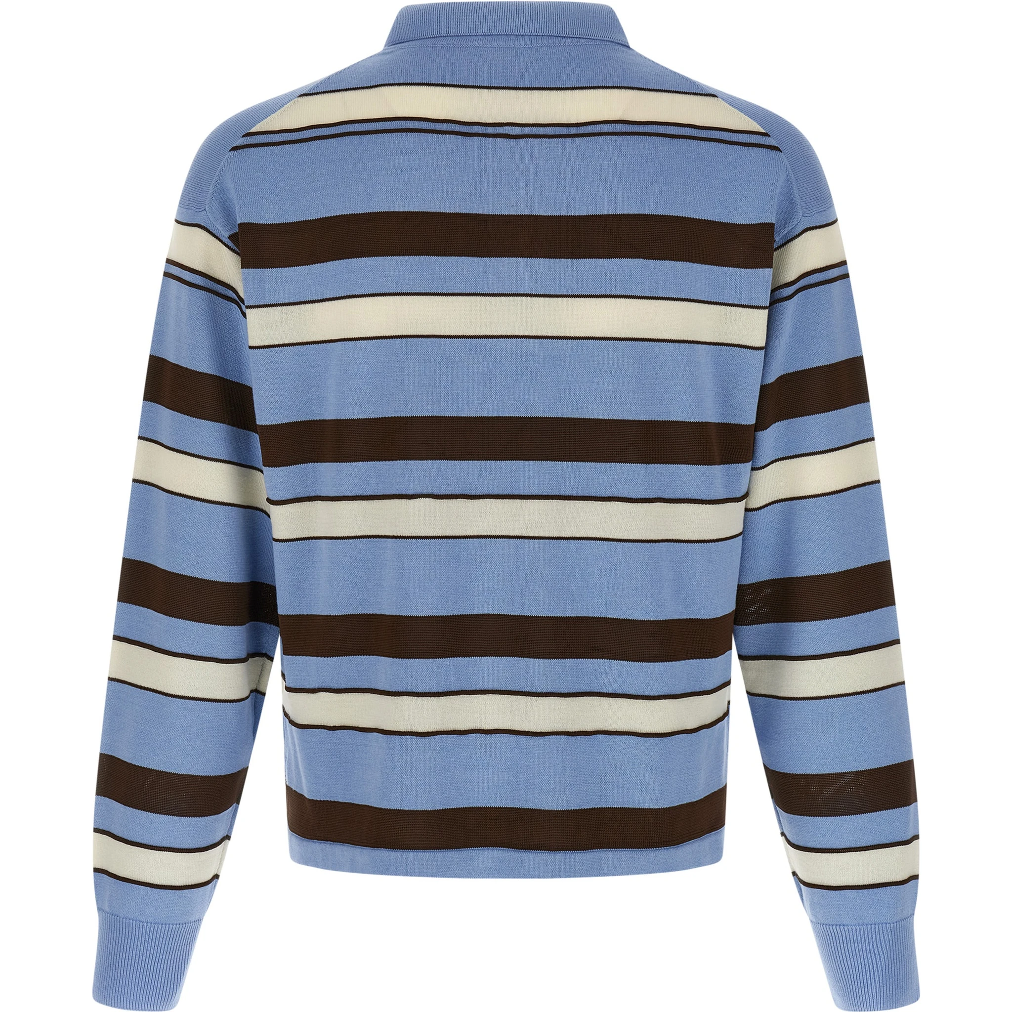 Blue Cotton Polo Shirt