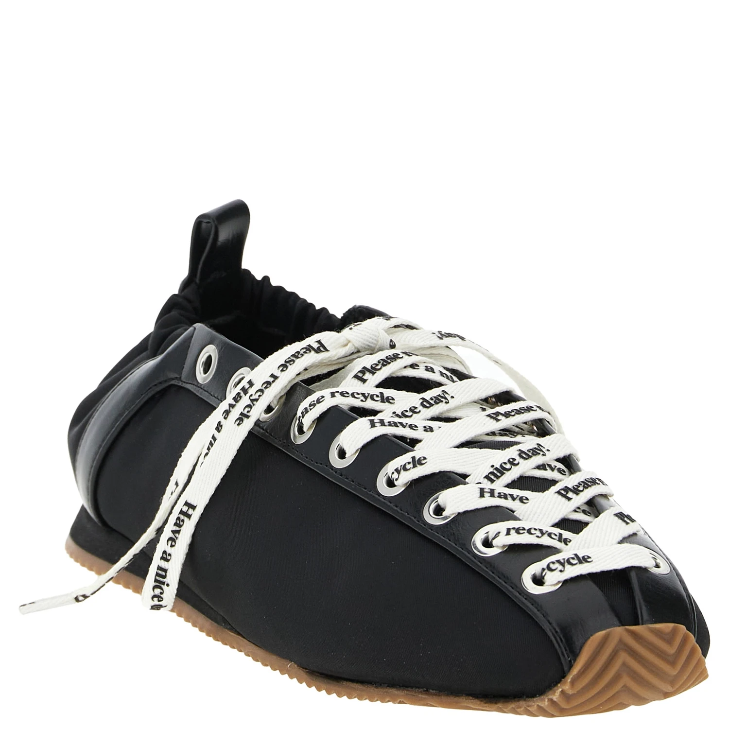 Black Polyamide Ballet Flats