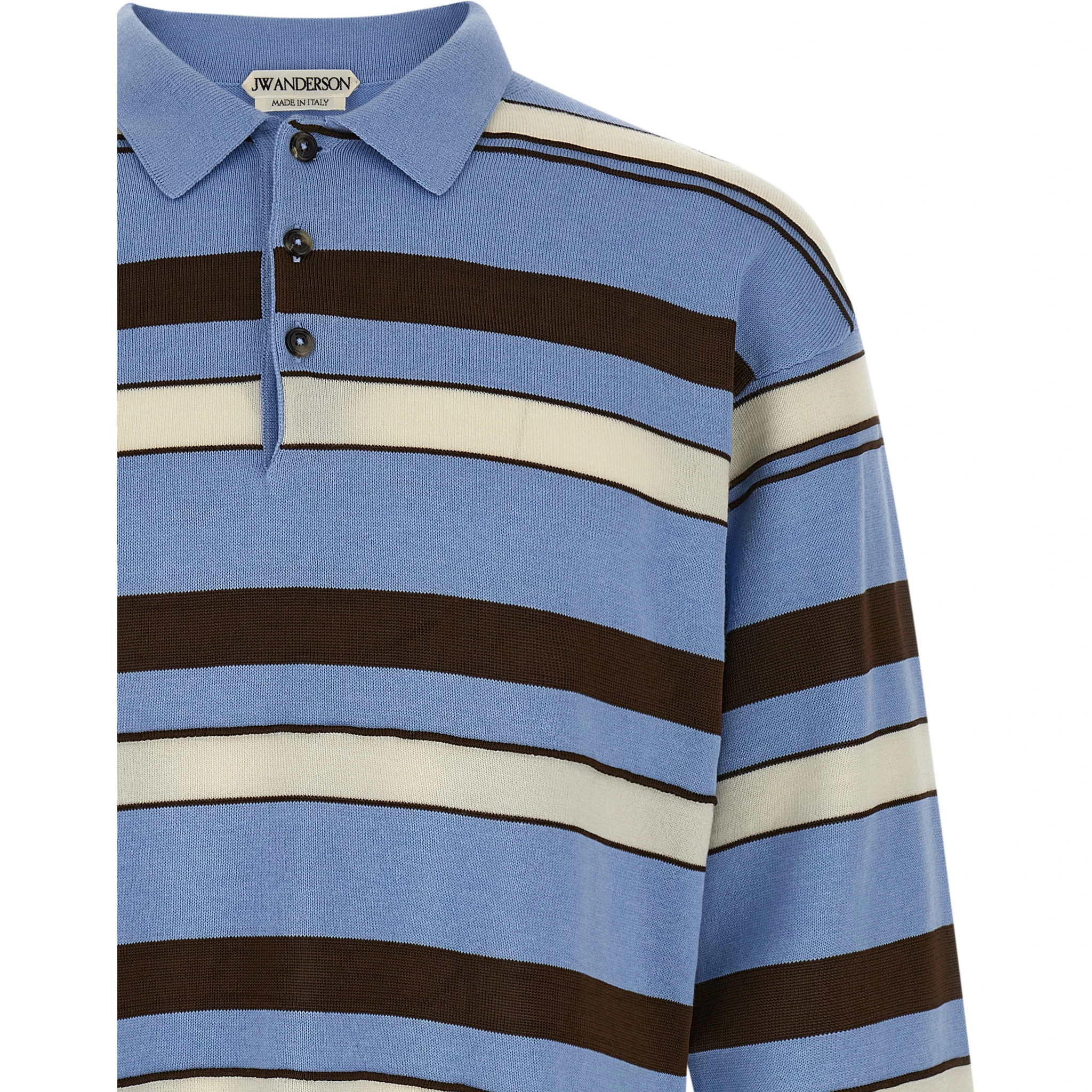 Blue Cotton Polo Shirt