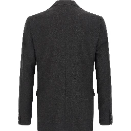 Gray Viscose Two-Piece Suit