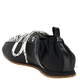 Black Polyamide Ballet Flats
