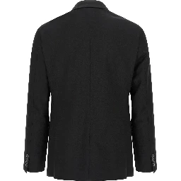 Black Wool Two-Piece Suit