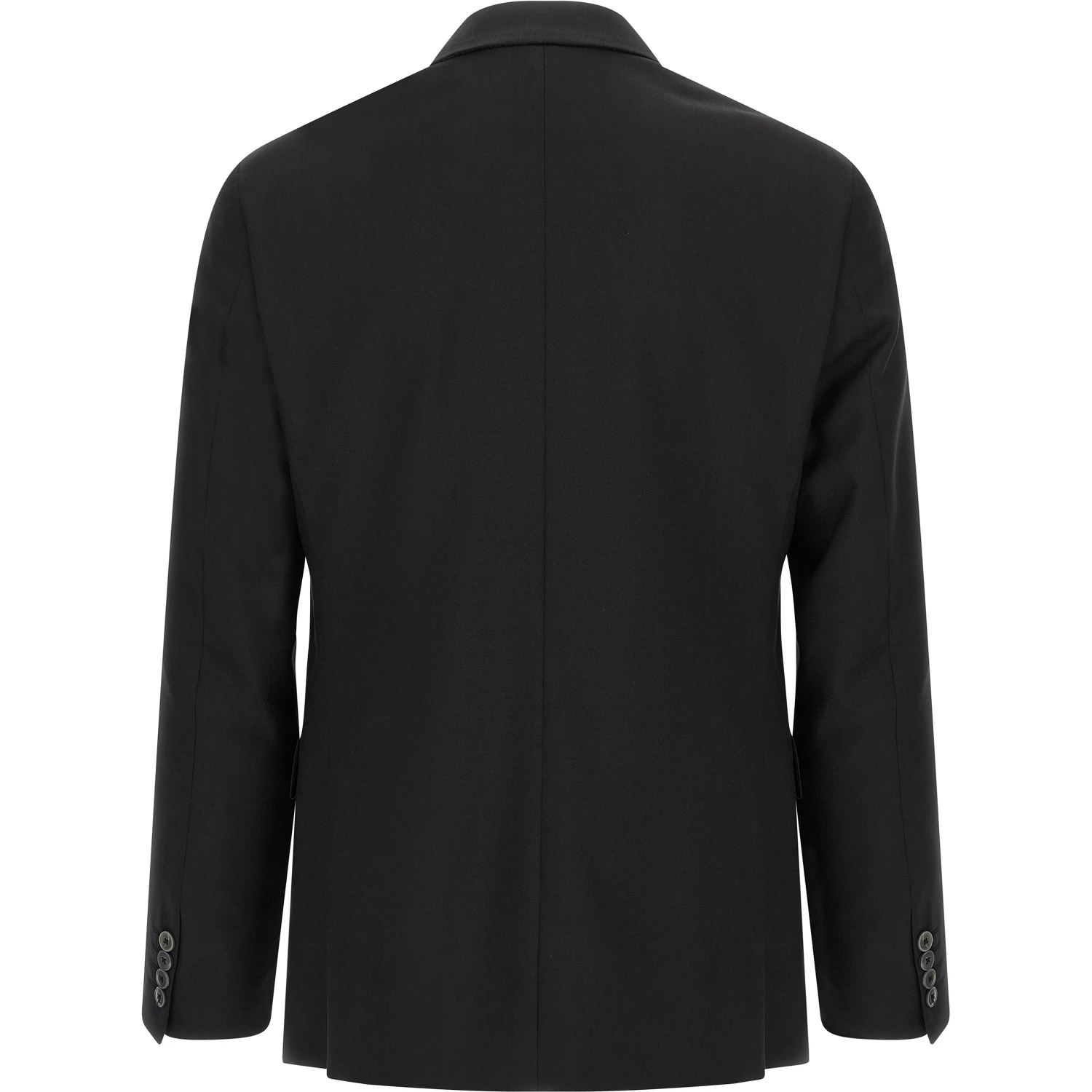 Black Wool Two-Piece Suit