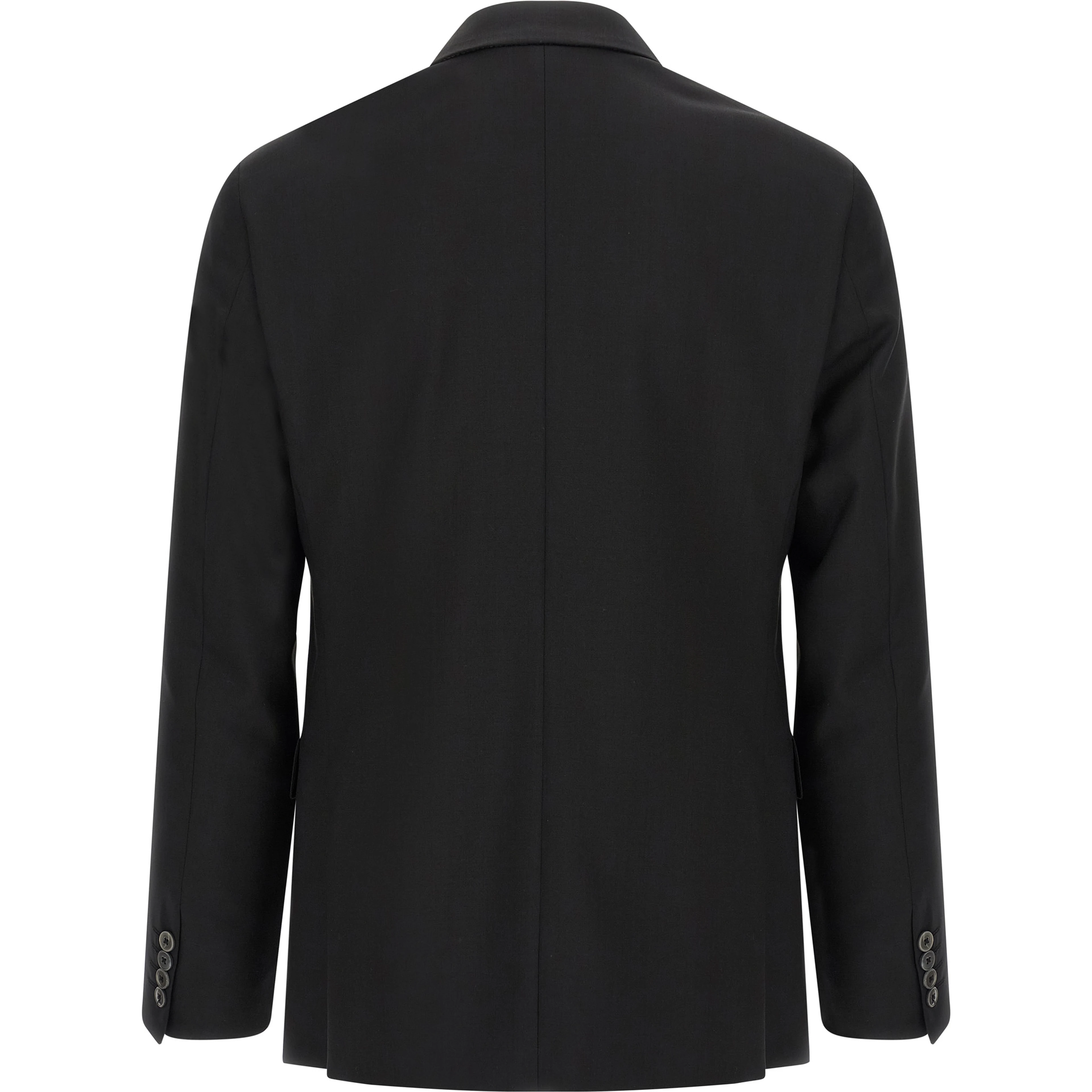 Black Wool Two-Piece Suit
