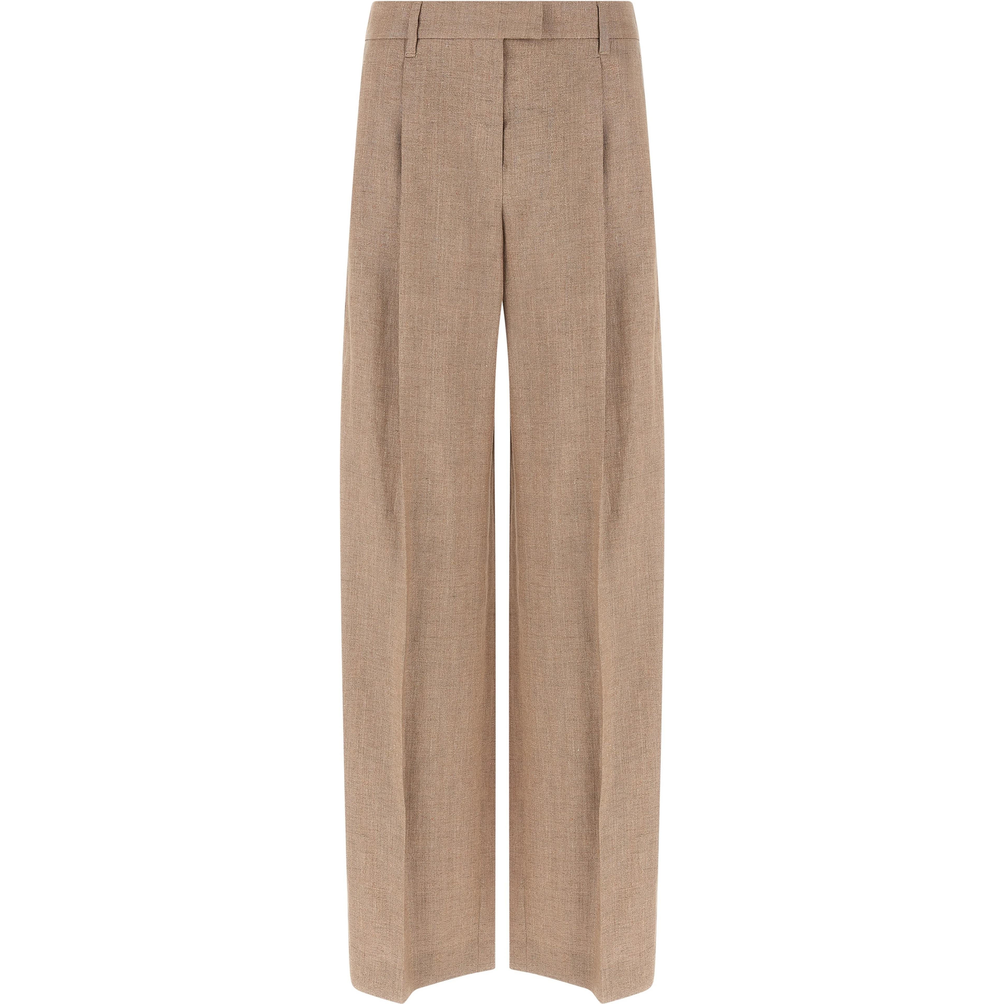 Multicolor Linen Flared Pants