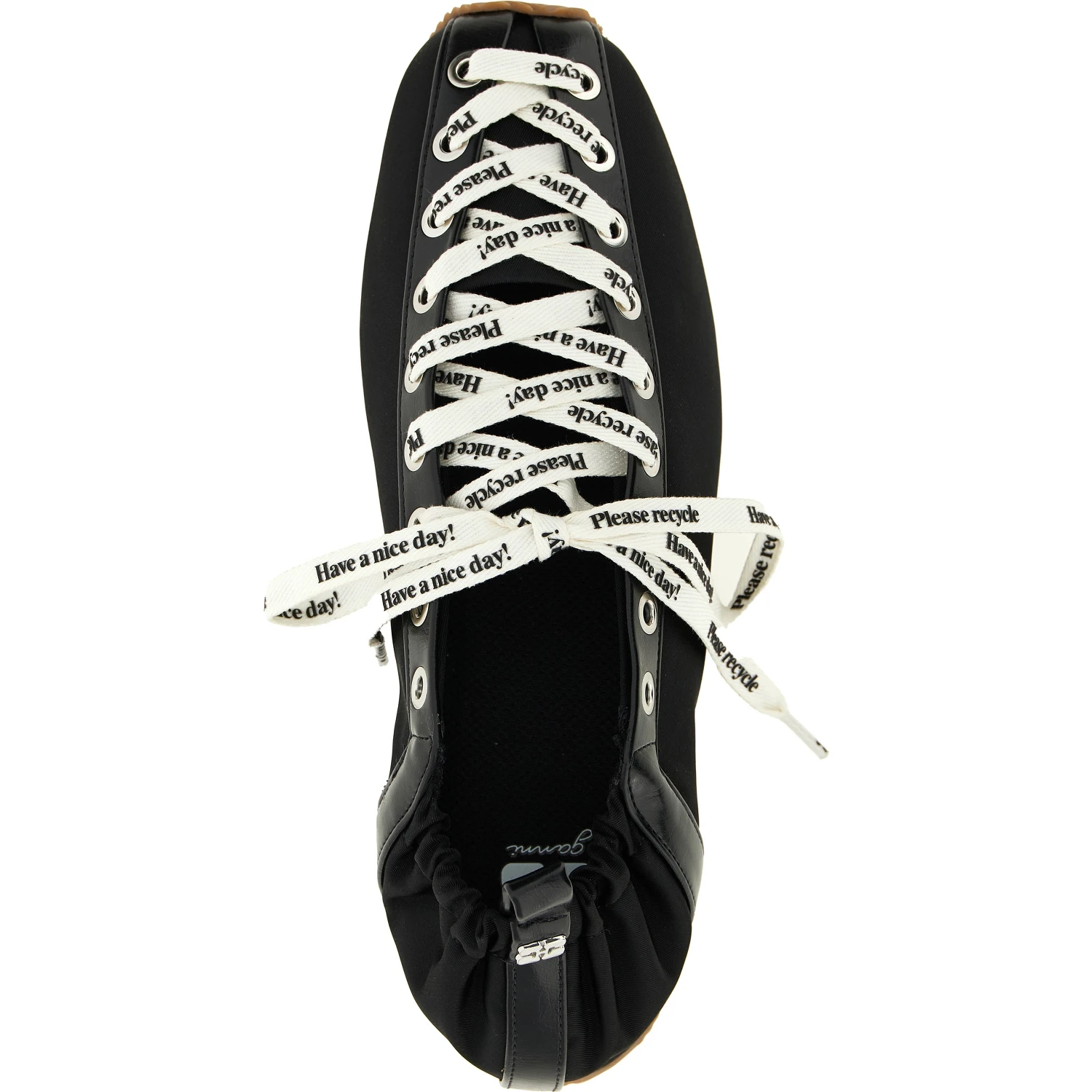 Black Polyamide Ballet Flats