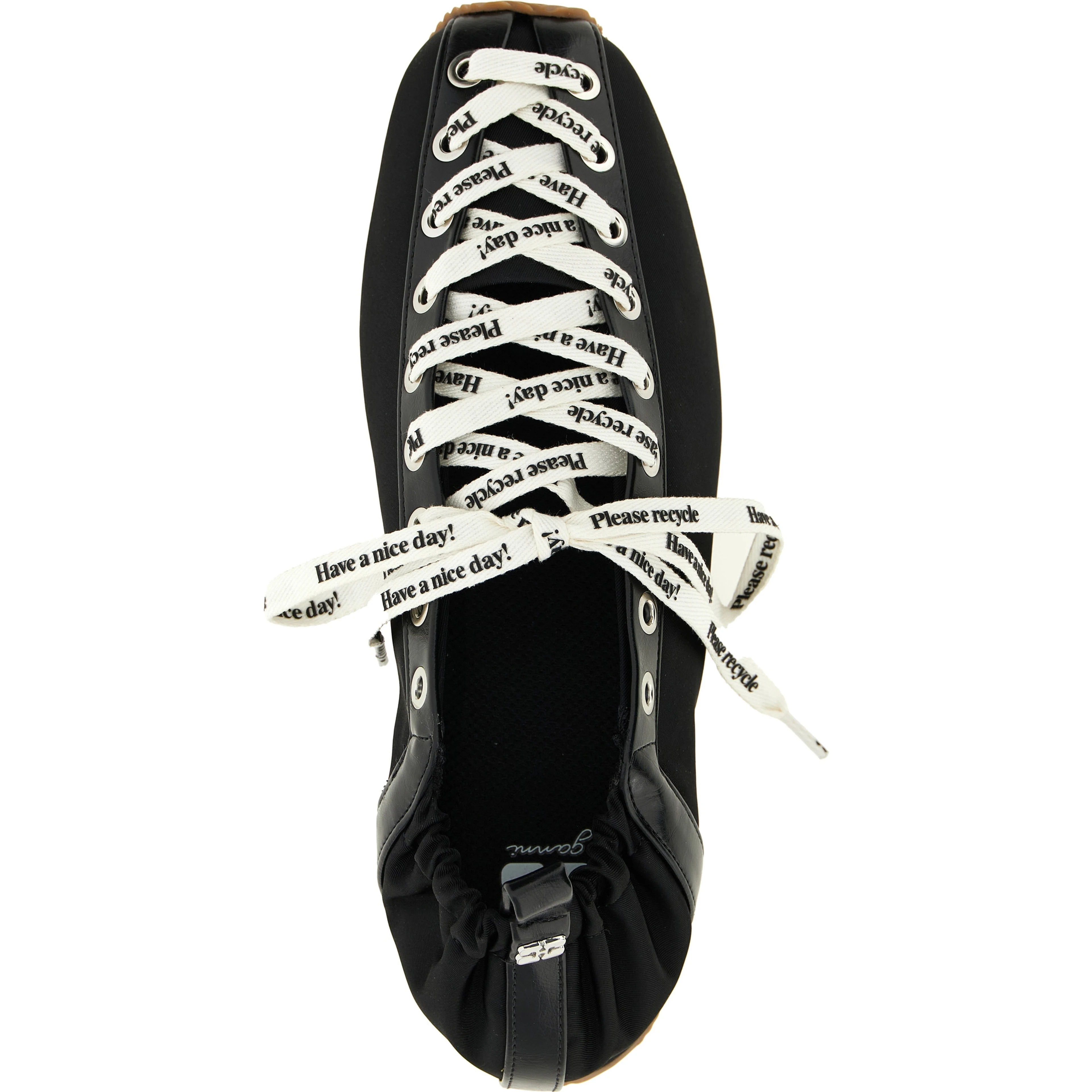 Black Polyamide Ballet Flats