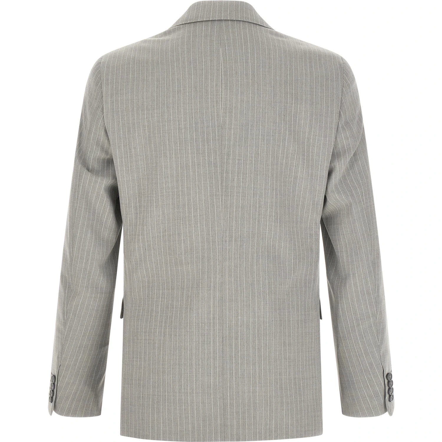 Gray Polyester Two-Piece Suit