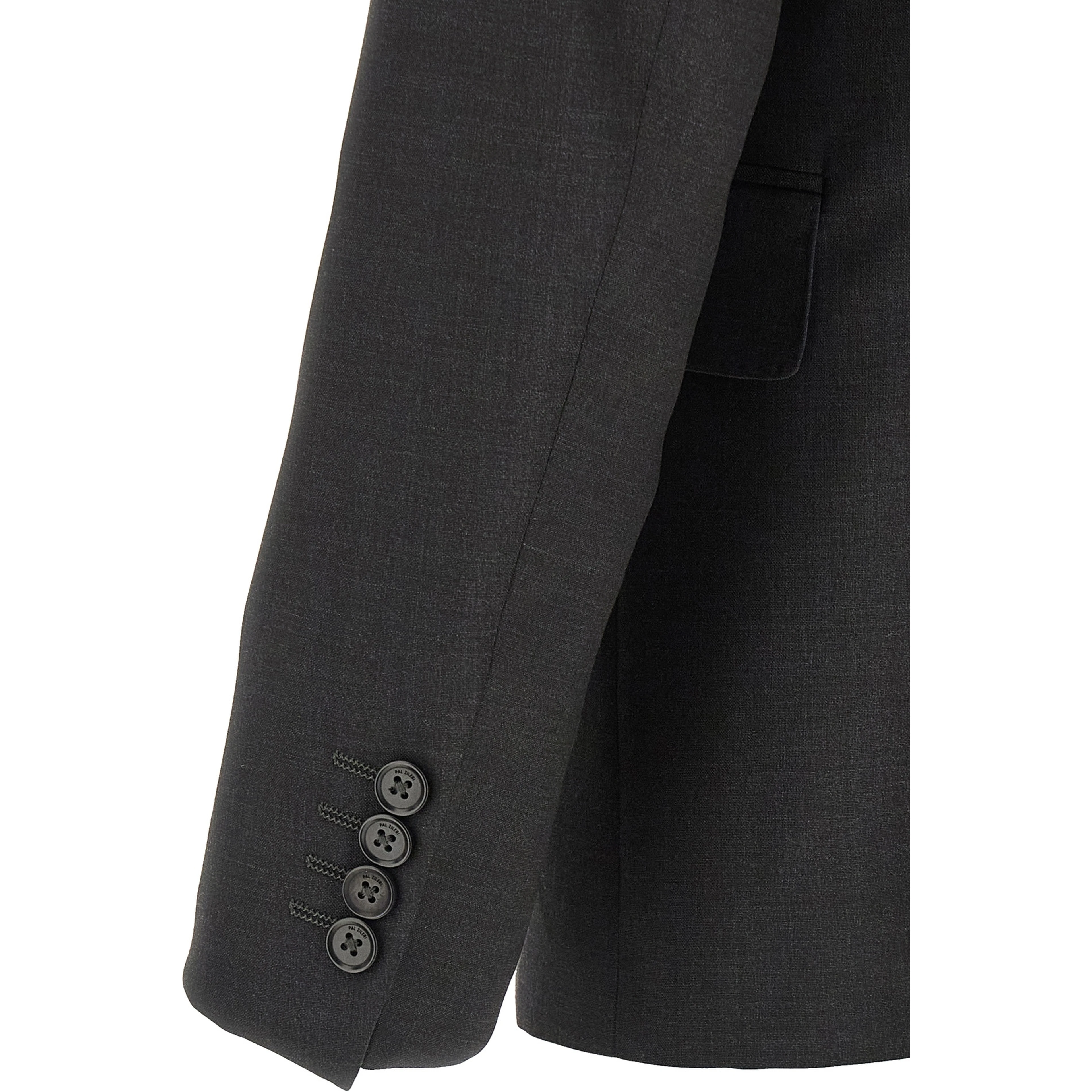 Gray Viscose Two-Piece Suit