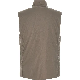 Gray Polyamide Sleeveless Jacket