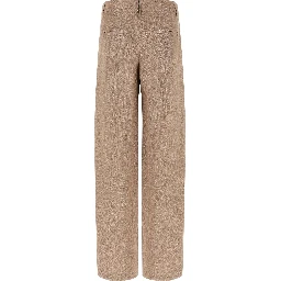 Multicolor Linen Flared Pants