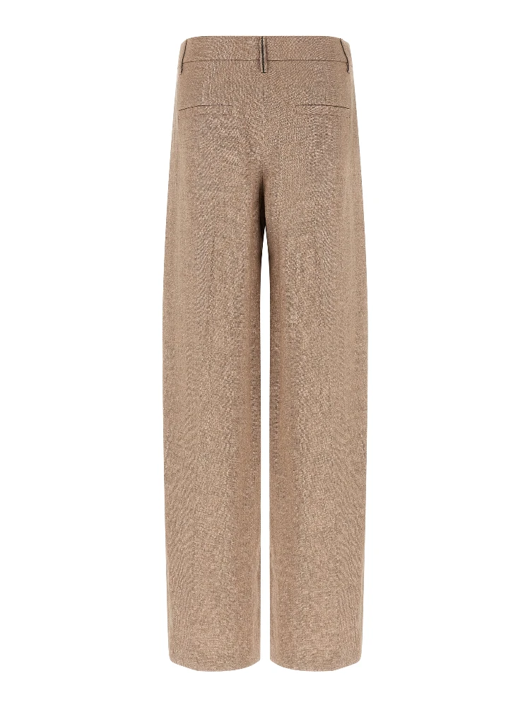 Multicolor Linen Flared Pants alternative