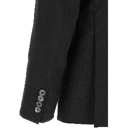 Black Wool Two-Piece Suit