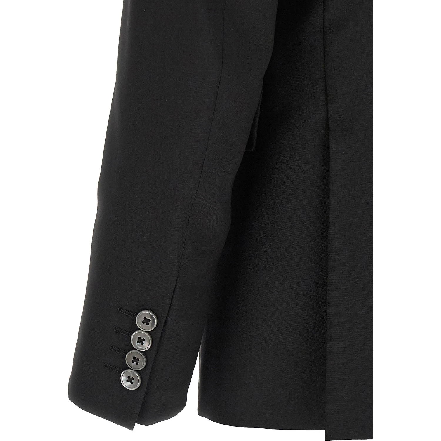 Black Wool Two-Piece Suit