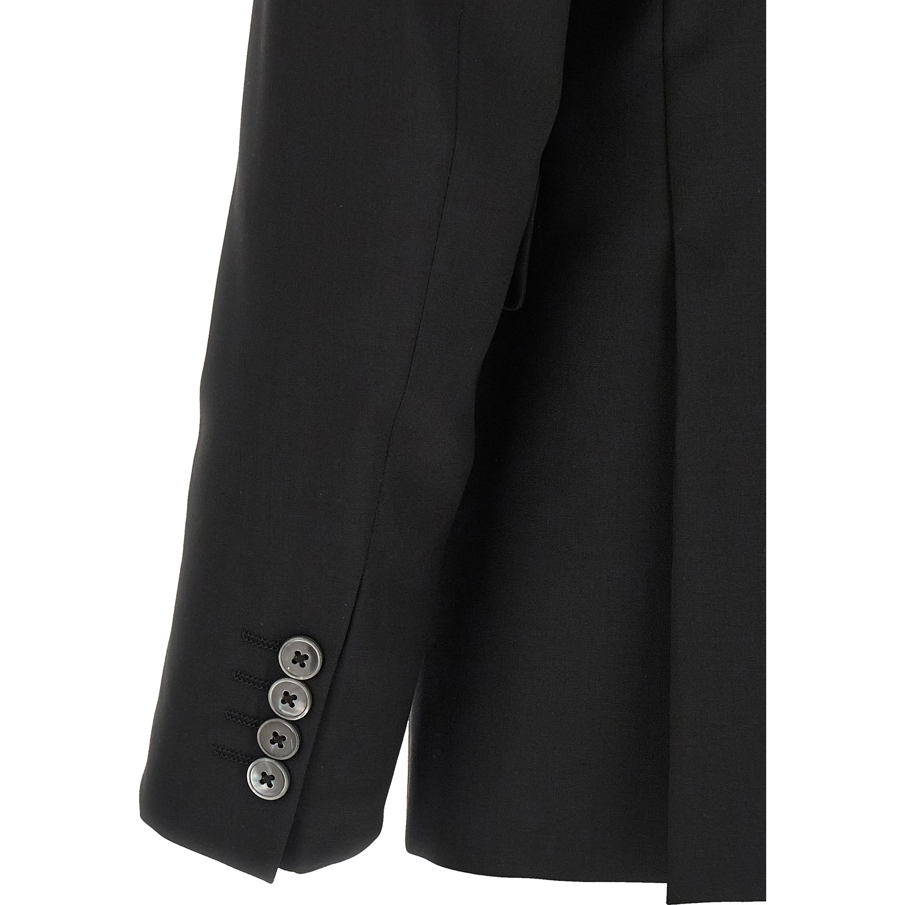 Black Wool Two-Piece Suit