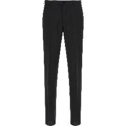 Black Wool Two-Piece Suit