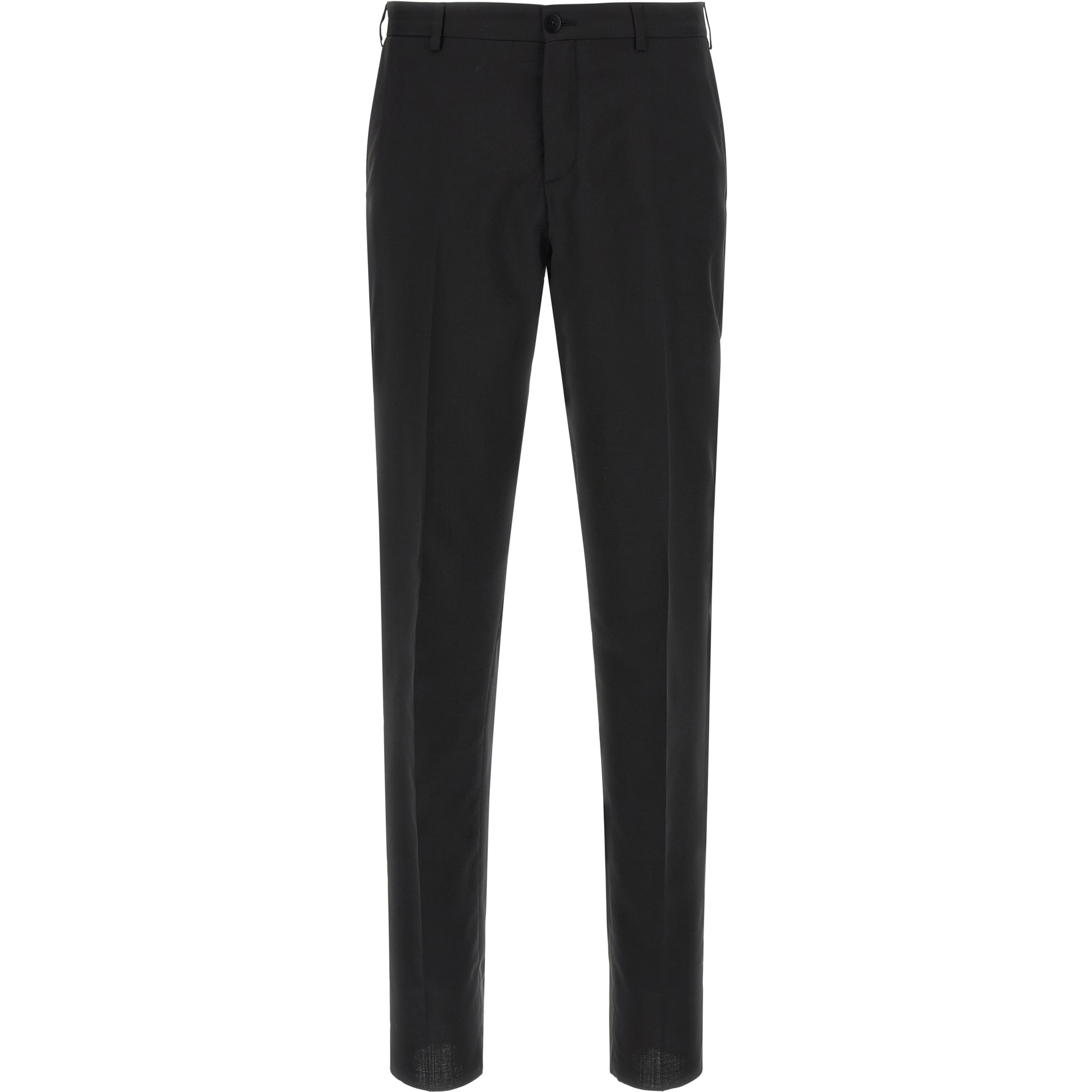 Black Wool Two-Piece Suit