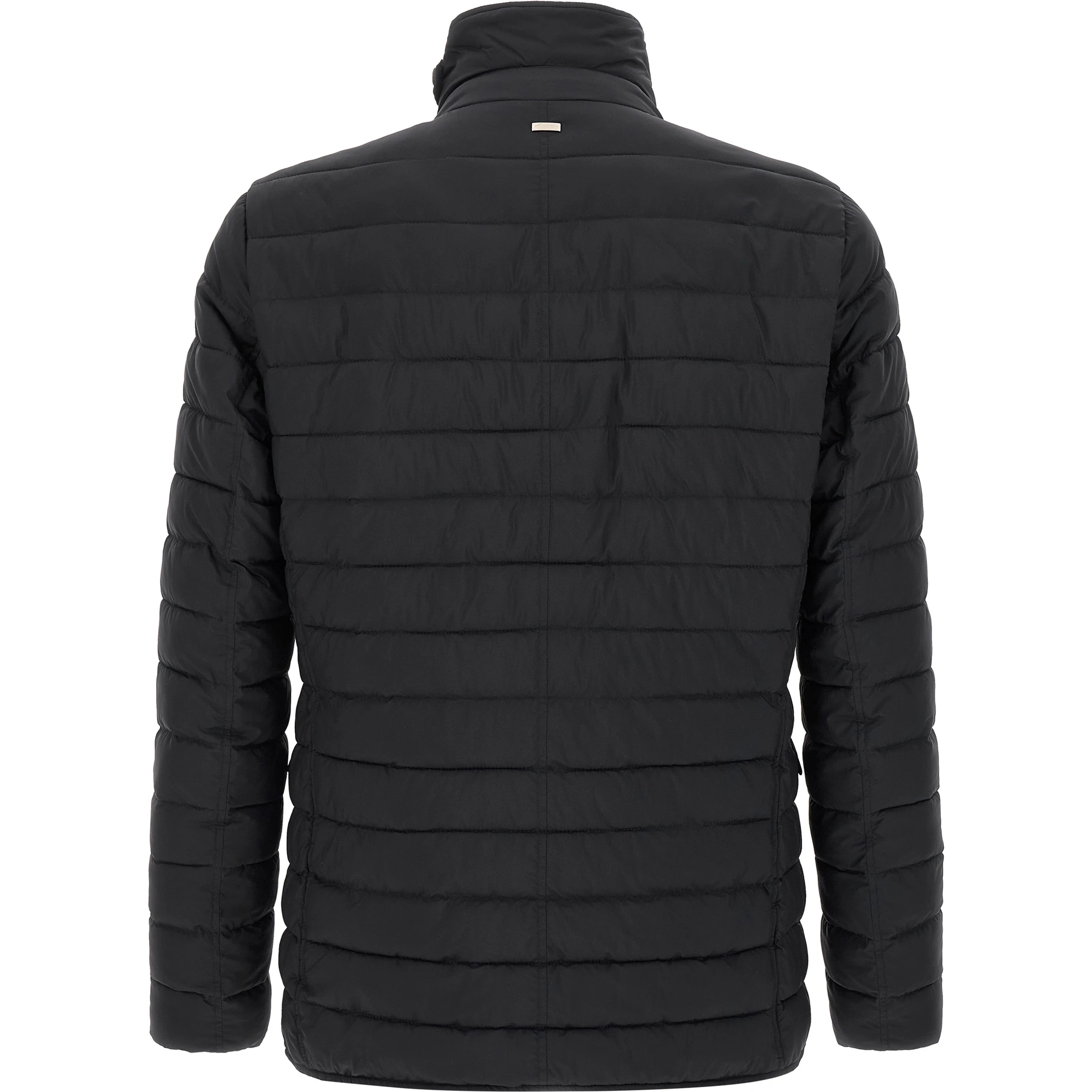 Blue Polyamide Full-Length Jacket