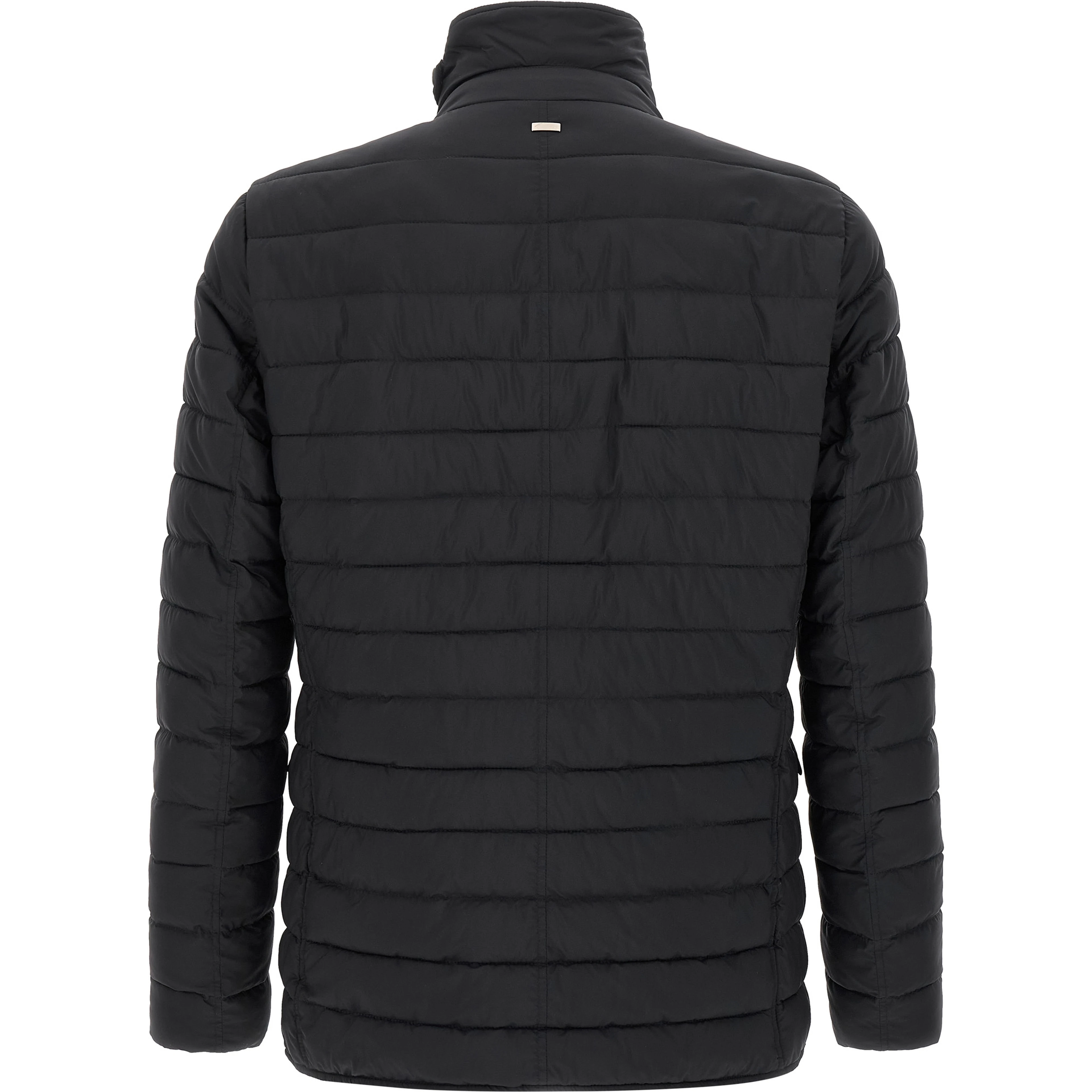 Blue Polyamide Full-Length Jacket