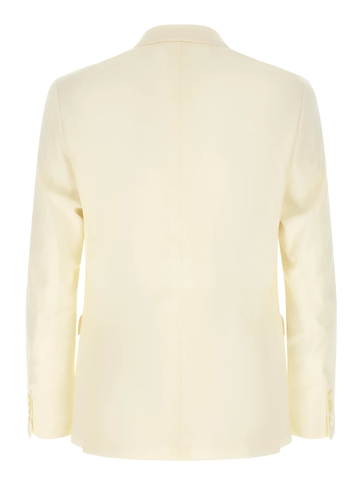 White Wool Two-Piece Suit alternative