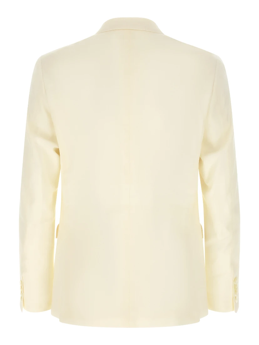 White Wool Two-Piece Suit