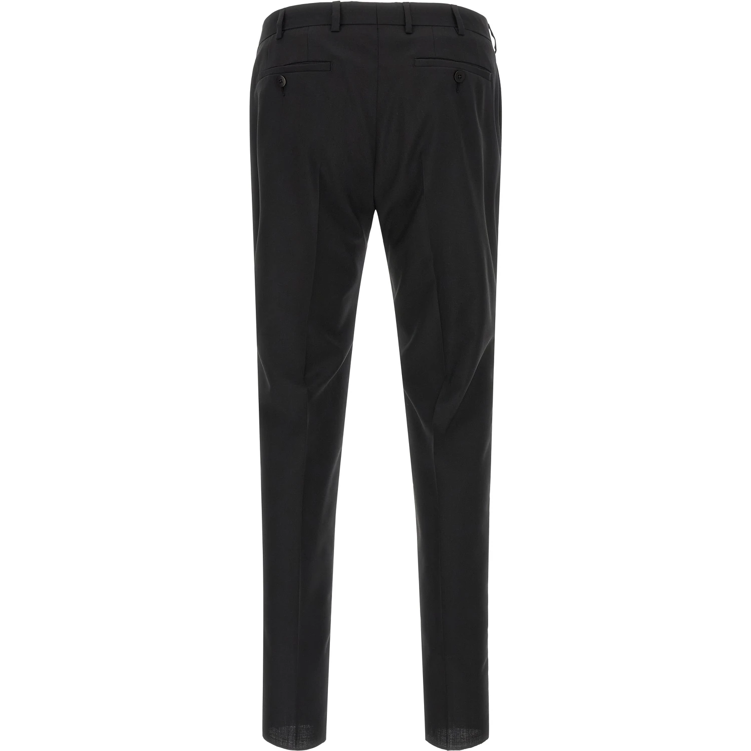 Black Wool Two-Piece Suit