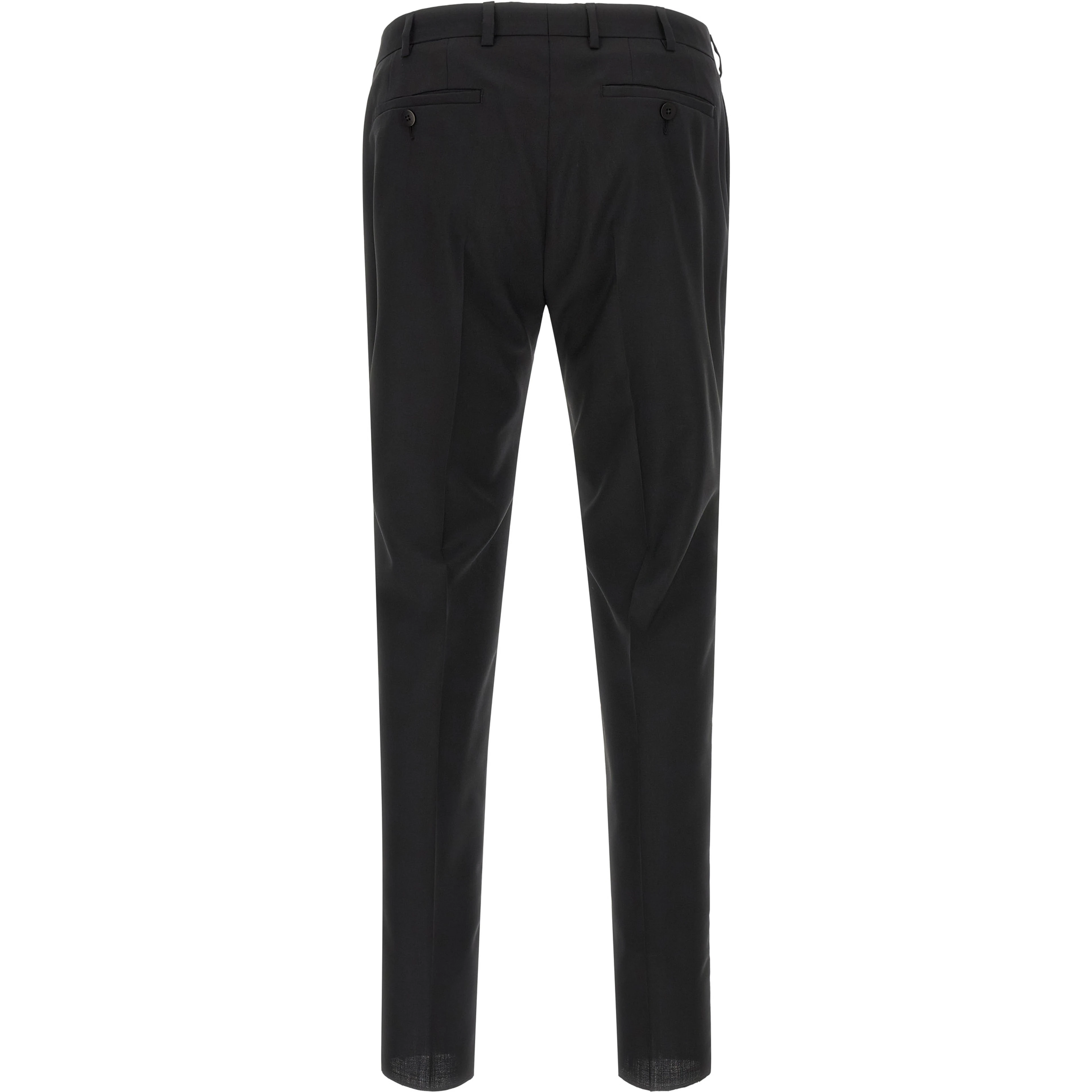 Black Wool Two-Piece Suit