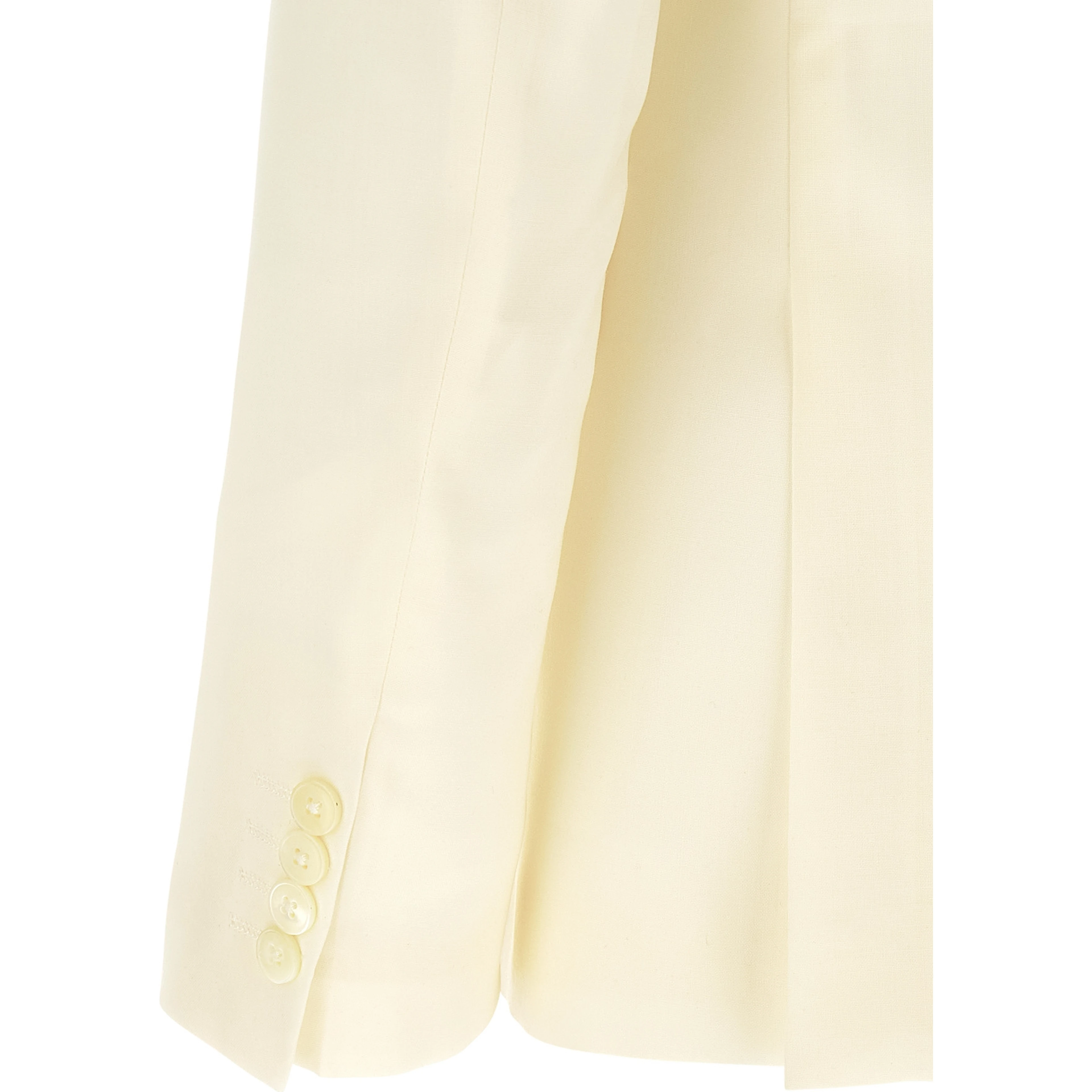 White Wool Two-Piece Suit