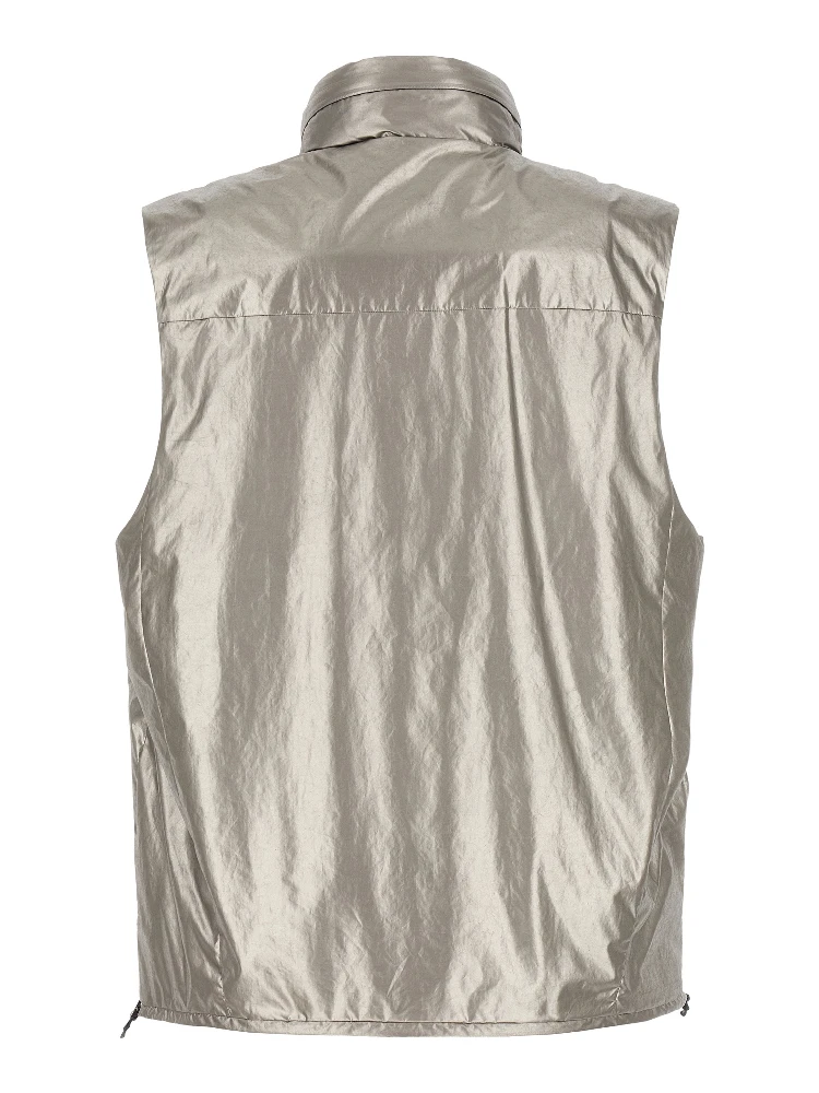 Silver Polyester Sleeveless Jacket alternative