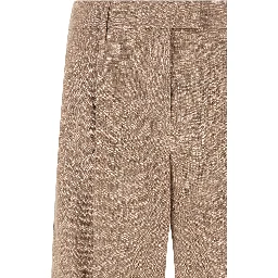 Multicolor Linen Flared Pants