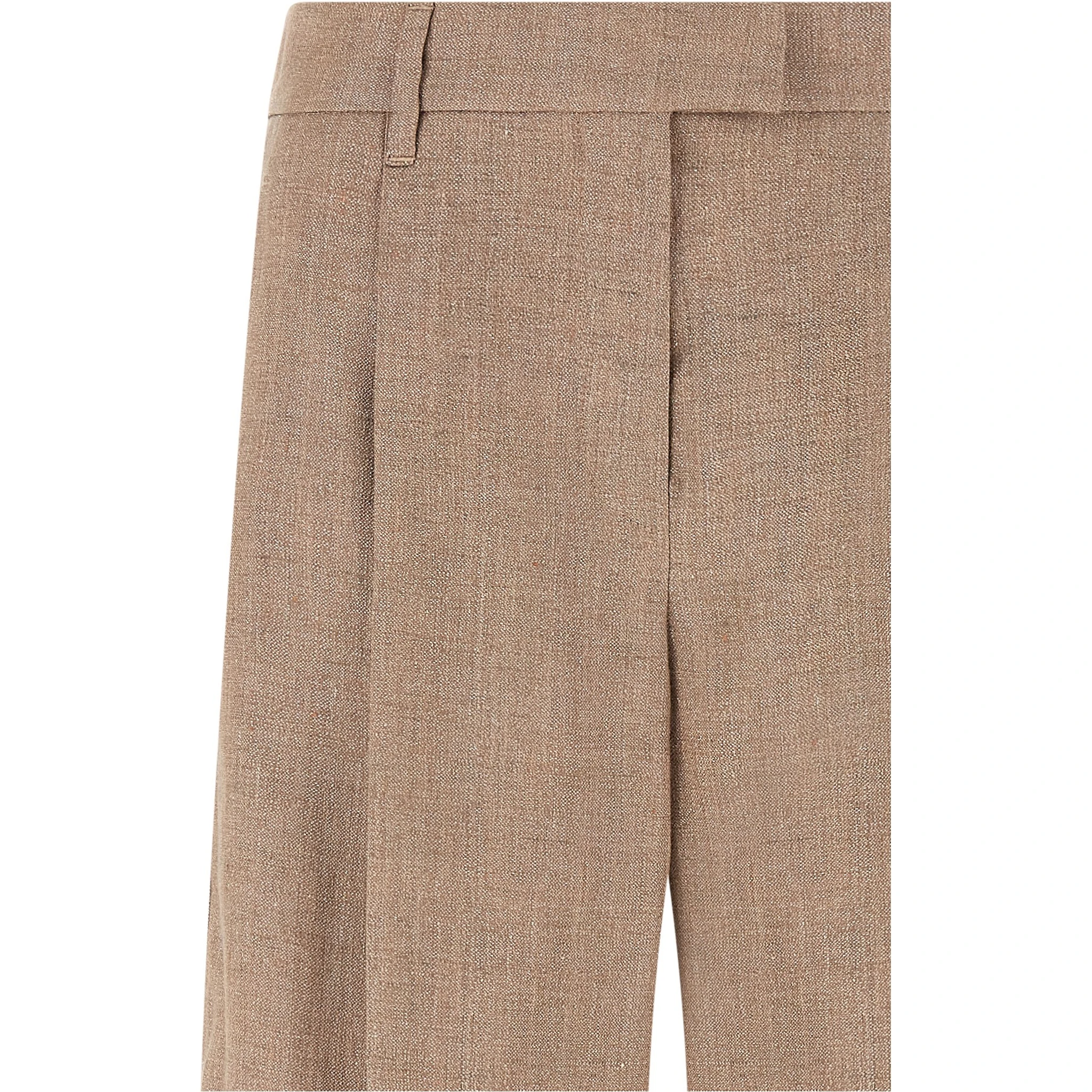 Multicolor Linen Flared Pants