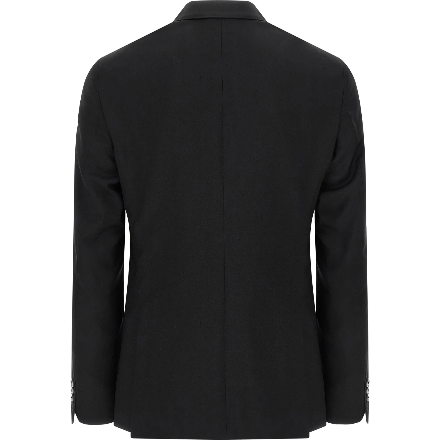 Black Wool Two-Piece Suit