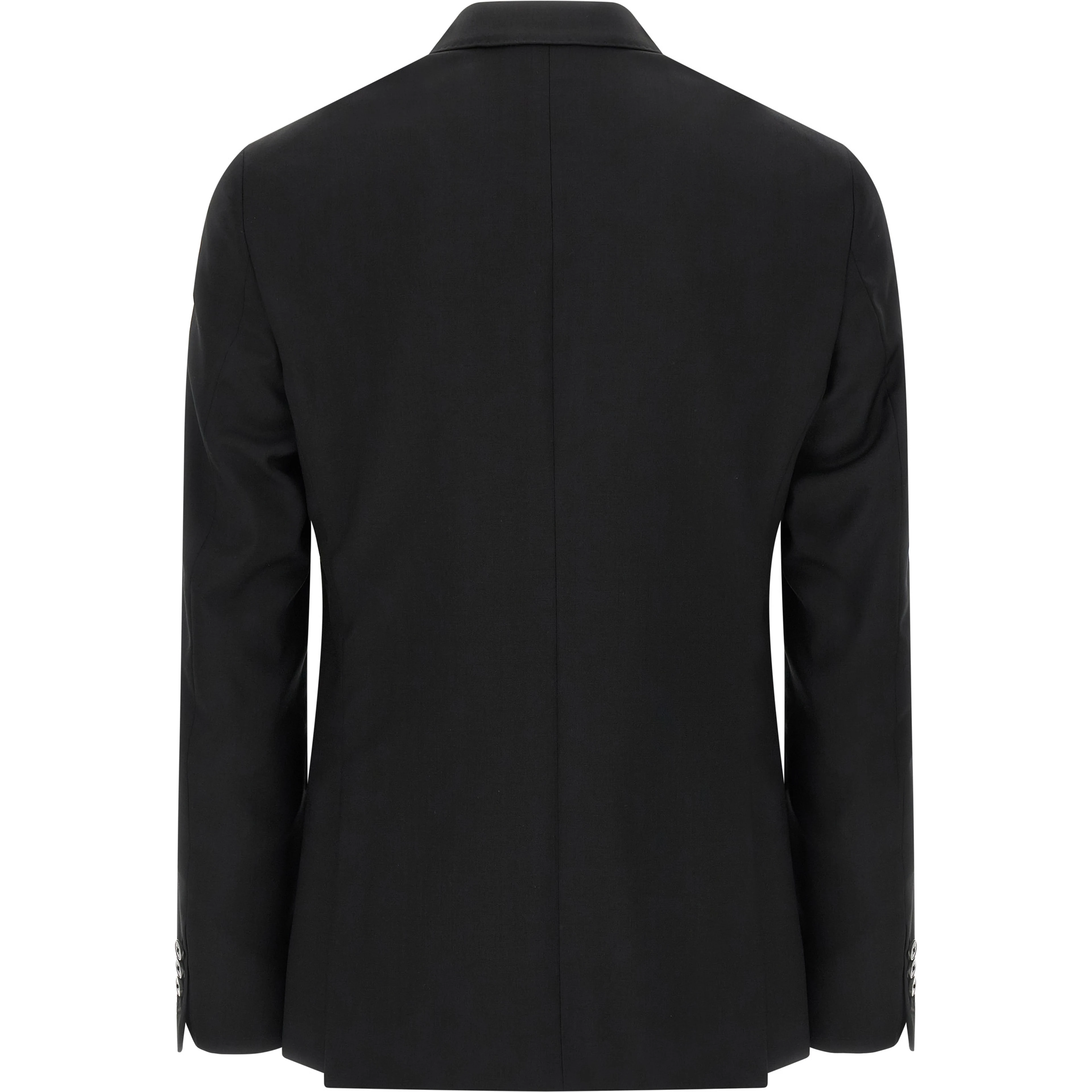 Black Wool Two-Piece Suit