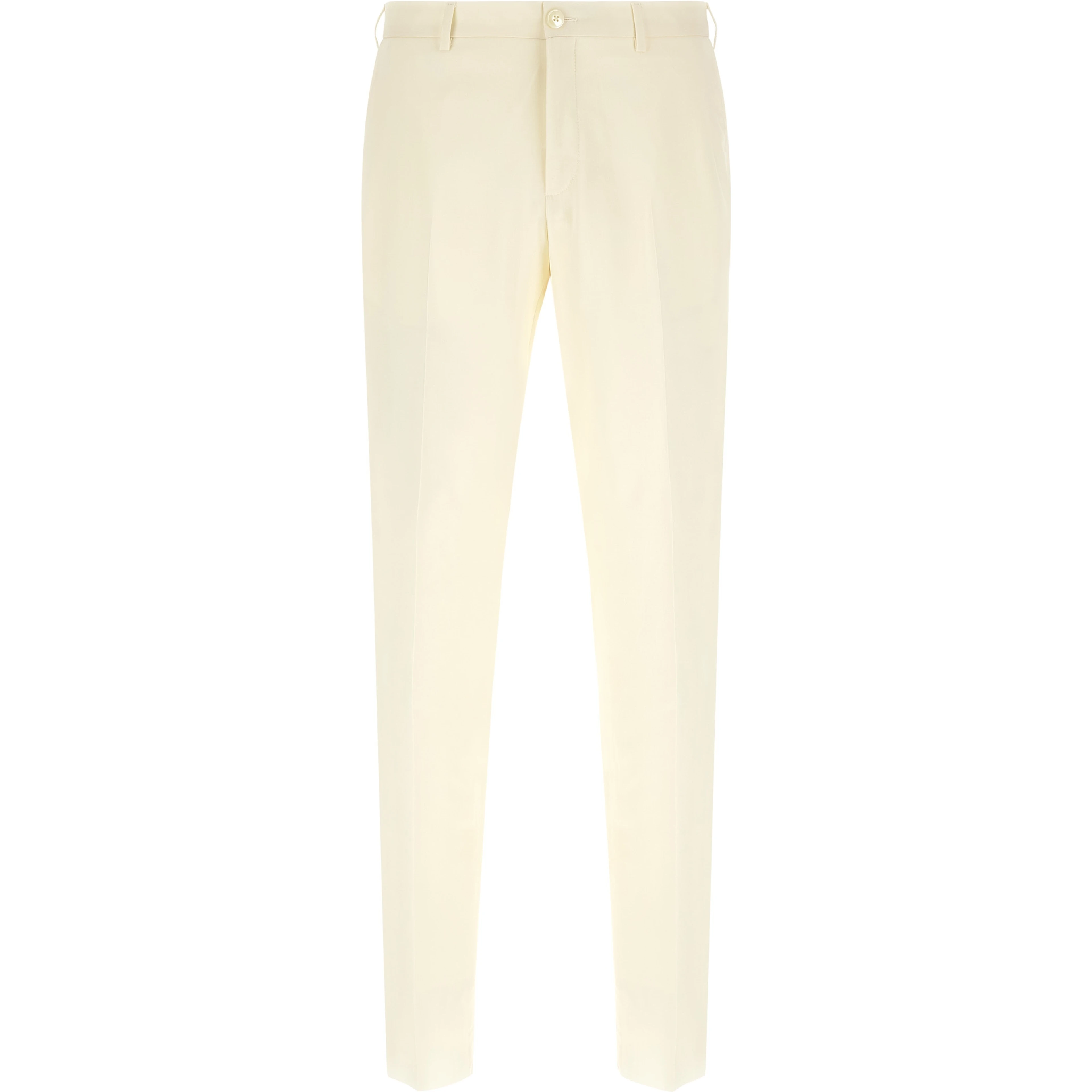 White Wool Two-Piece Suit