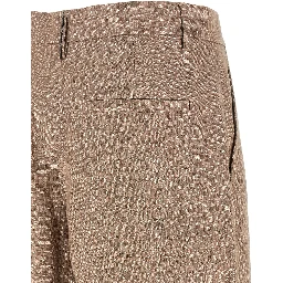 Multicolor Linen Flared Pants